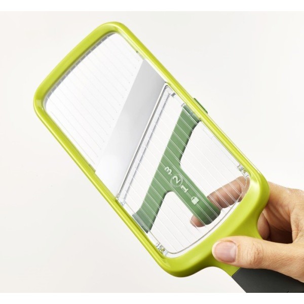 Мандоліна, JJ, Mandoline zielo, для нарізки овочів швидко та акуратно