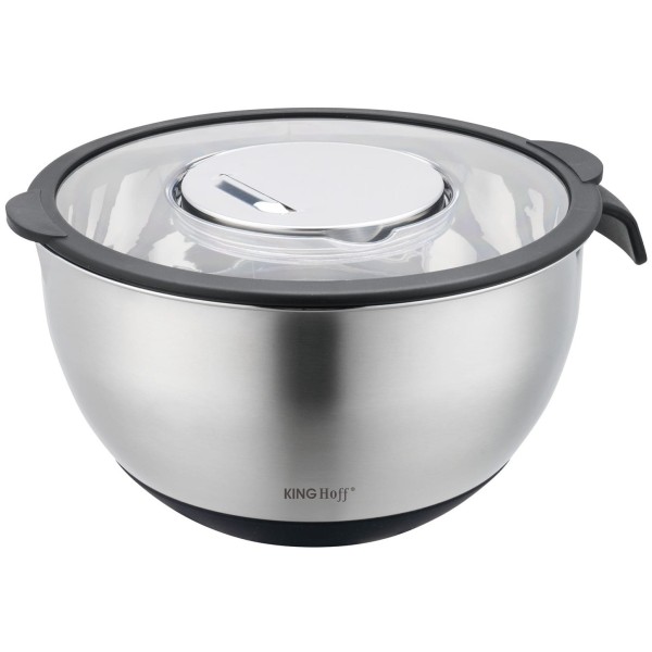 Miska kuchenna Kinghoff KH-1861 z tarką do warzyw 24cm 5L 5 el. do przygotowywania potraw