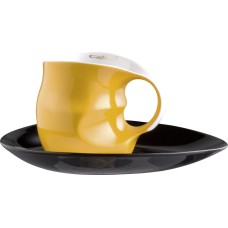 Zestaw kubków, Colani, zestaw 2 cz. do cappuccino Orange, porcelana