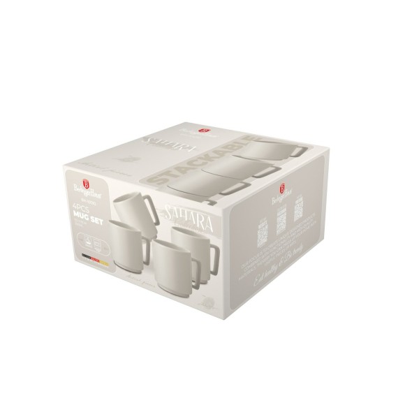 Набір чашок BerlingerHaus Sahara BH-10010 для кухні, 4 шт.