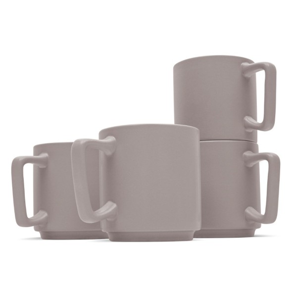 Набір чашок BerlingerHaus BH-10011 для сервірування, 4 шт, Taupe Collection