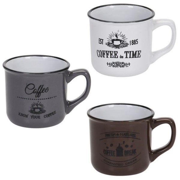 Набір керамічних чашок SIAKI COLLECTION 139109 (160 мл, 3 шт.)