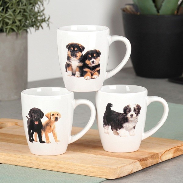 Набір керамічних чашок для кави й чаю EH EXCELLENT HOUSEWARE 139700 (220 мл, 3 шт.)