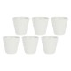 Zestaw 6 kubków do kawy La Porcellana Bianca Momenti 75 ml - do serwowania espresso