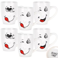 Набір чашок для кави й чаю VILDE 139699 (6 шт, 350 мл)