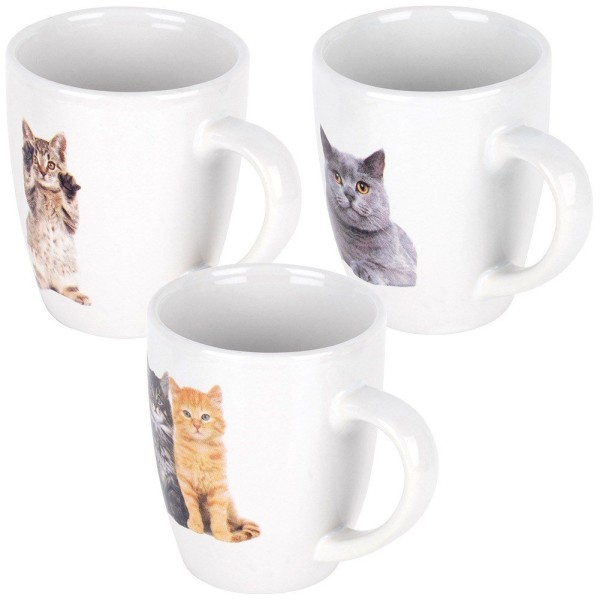 Набір керамічних кухлів для кави та чаю EH EXCELLENT HOUSEWARE 139701 (3 шт., 220 мл)