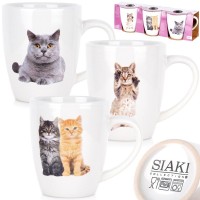 Набір керамічних кухлів для кави та чаю EH EXCELLENT HOUSEWARE 139701 (3 шт., 220 мл)