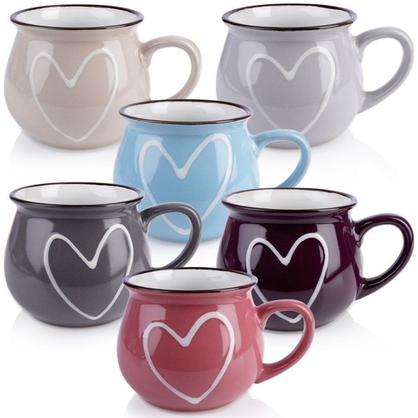 Набір керамічних чашок Orion 126993X6 (6 шт., 320 мл)