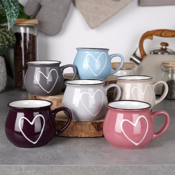 Набір керамічних чашок Orion 126993X6 (6 шт., 320 мл)