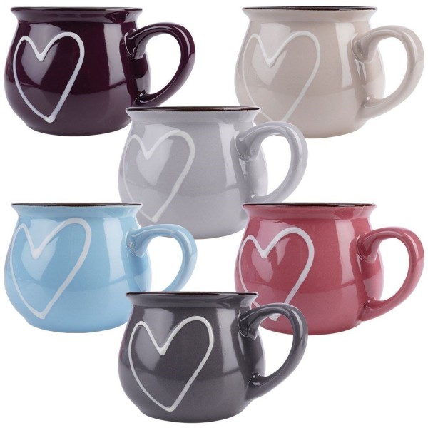 Набір керамічних чашок Orion 126993X6 (6 шт., 320 мл)