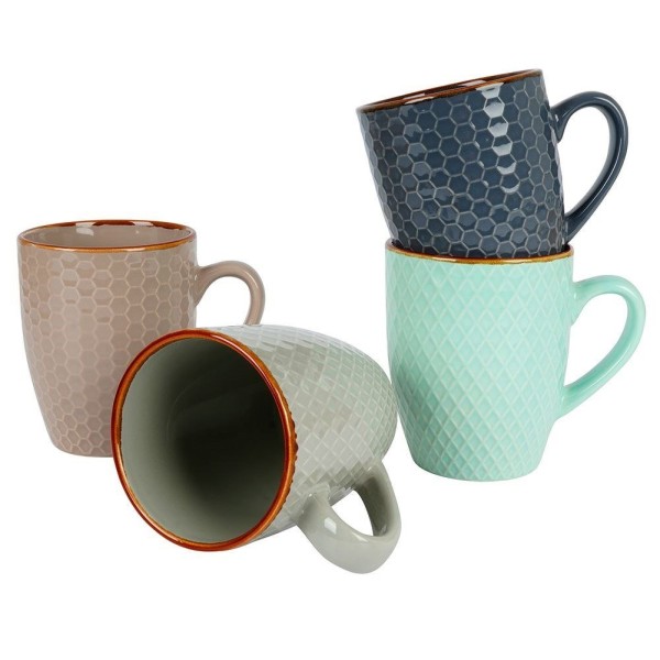 набір керамічних кухлів для кави та чаю SIAKI COLLECTION 139117 (270 мл, 4 шт.)