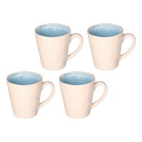 Zestaw 4 kubków Rose&Tulipani Concerto Azzurro 360 ml do codziennego użytku