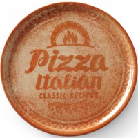 Porcelanowy talerz do pizzy Recipe Collection Brick Red śr. 31 cm, zestaw 6 sztuk - idealny do serwowania pizzy w domu i restauracji