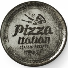 Talerz do pizzy Recipe Collection Black porcelanowy śr. 33 cm zestaw 6 sztuk do serwowania pizzy