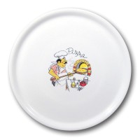 Talerz do pizzy Speciale porcelanowy 330mm - zestaw 6 sztuk, idealny do serwowania pizzy
