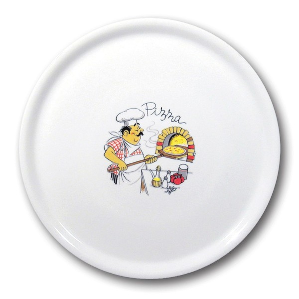 Talerz do pizzy Speciale porcelanowy 330mm - zestaw 6 sztuk, idealny do serwowania pizzy