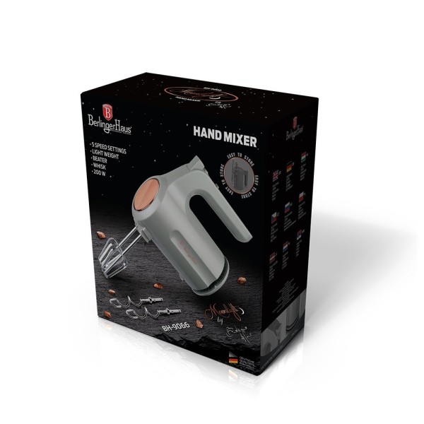 Ручний міксер Berlinger Haus BH-9066 200W Turbo для змішування інгредієнтів