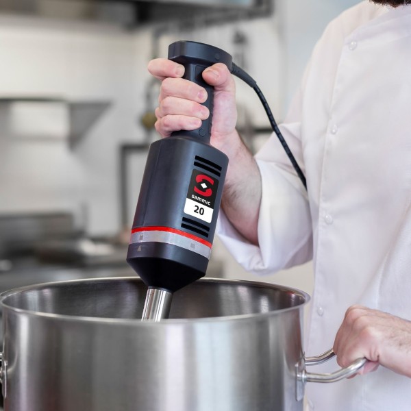 Blender ręczny Sammic MB-21 300 W do miksowania i ubijania ze specjalnym ramieniem miksującym