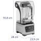 Blender kielichowy 2.5 l 1680 W z obudową wyciszającą i cyfrowym panelem do miksowania i blendowania