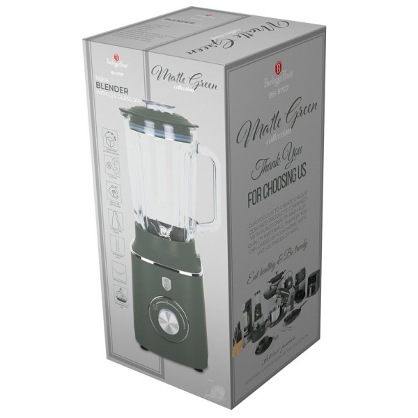 Blender kielichowy BerlingerHaus Matte Green Collection BH-9707 do miksowania i blendowania