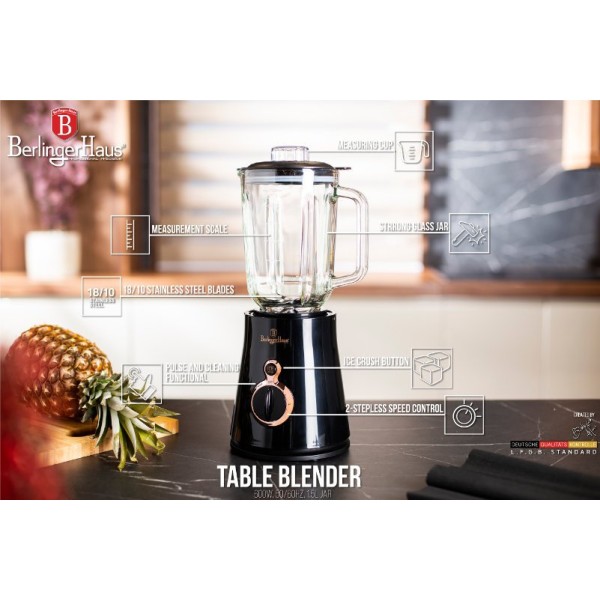 Blender kielichowy Berlinger Haus Black Rose BH-9441 do kuchni