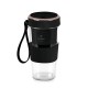 Блендер Mini FashionTv FTV-0176 USB для швидкого приготування смузі, матовий чорний-рожеве золото