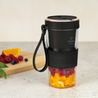 Блендер Mini FashionTv FTV-0176 USB для швидкого приготування смузі, матовий чорний-рожеве золото