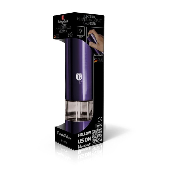 Млинок для солі та перцю Berlinger Haus Purple BH-9290, кухонний пристрій для приправ