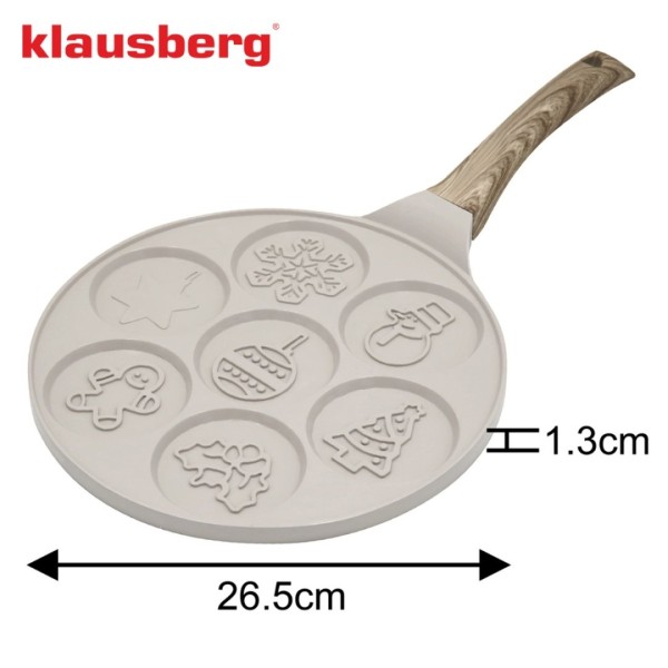 Пательня для млинців і яєць, Klausberg KB-7970, мармурове покриття, Ø? см для святкових плацівків