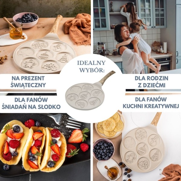 Пательня для млинців і яєць, Klausberg KB-7970, мармурове покриття, Ø? см для святкових плацівків