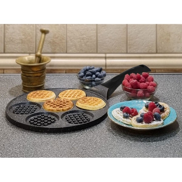 Patelnia Brunbeste BB-1973 do mini gofrów i placków 26 cm idealna do szybkiego smażenia