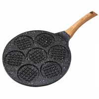 Patelnia Kinghoff KH-1668 do mini gofrów 26 cm, idealna do placków i naleśników