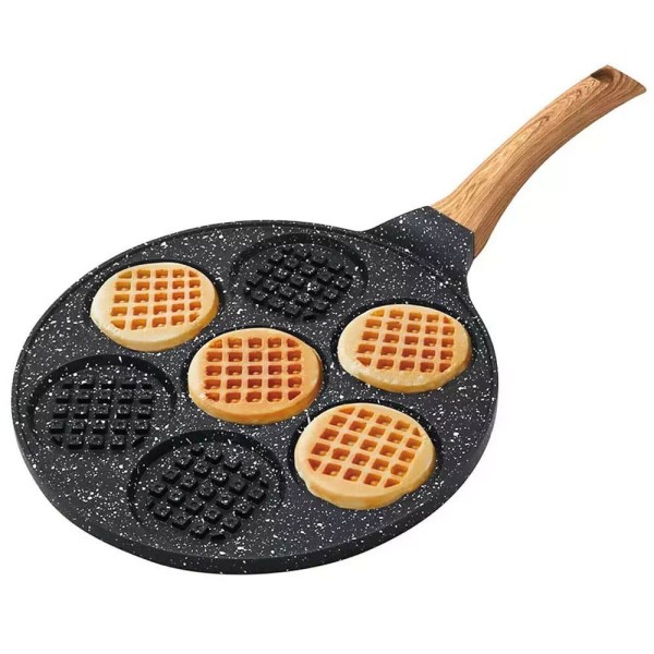Patelnia Kinghoff KH-1668 do mini gofrów 26 cm, idealna do placków i naleśników