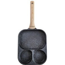 Patelnia Klausberg KB-7827 Marmurkowa 3w1 do jajek, naleśników i placków czarna