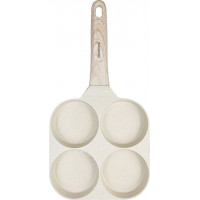 Пательня для млинців, яєць і оладок Klausberg KB-7823, мармурове покриття, 4 в 1, бежева