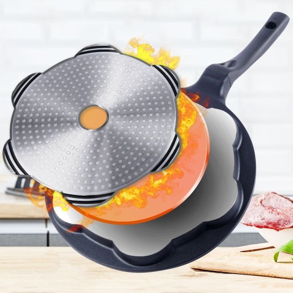 Patelnia do jajek i placków Orion GRANDE 27 cm, granitowa, 7 otworów