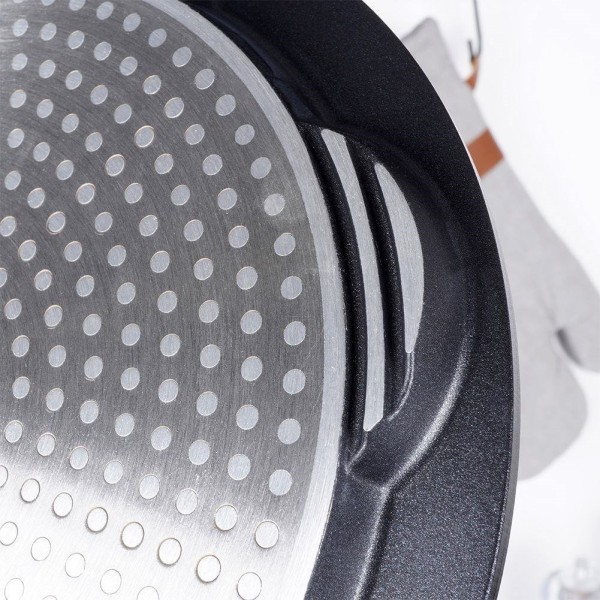 Patelnia do jajek i placków Orion GRANDE 27 cm, granitowa, 7 otworów