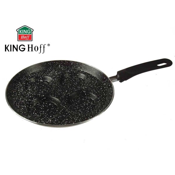 Patelnia granitowa Kinghoff KH-3928 24 cm do smażenia jajek i potraw na ogniu