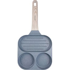 Patelnia Klausberg KB-7817 Marmurkowa 3w1 Do Jajek, Naleśników, Placków, Grillowania Szara