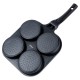 Patelnia do jajek i placków, ORION GRANDE 113211, granitowa 22x22 cm, 4 otwory