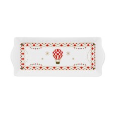 Пластикова сервірувальна Тара Rose&Tulipani x Mas Carousel, прямокутна 36x15 см для подачі їжі