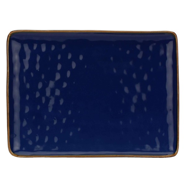 Taca prostokątna Rose&Tulipani Concerto Blu Cobalto 36x26,5 cm do serwowania