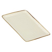 Taca prostokątna Rose&Tulipani Concerto Avorio 36x26,5 cm do serwowania i dekoracji