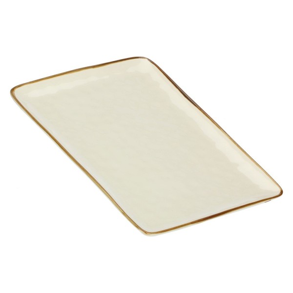 Taca prostokątna Rose&Tulipani Concerto Avorio 36x26,5 cm do serwowania i dekoracji