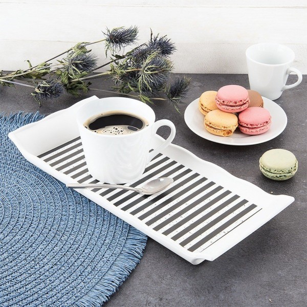 Піднос сервировочный Orion 153886, прямокутний 29.5×13 см — для подачі закусок та напоїв