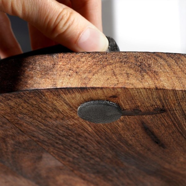 Сервірувальна таця VILDE 259026, дерев'яна з ручками 39 см — для подачі закусок