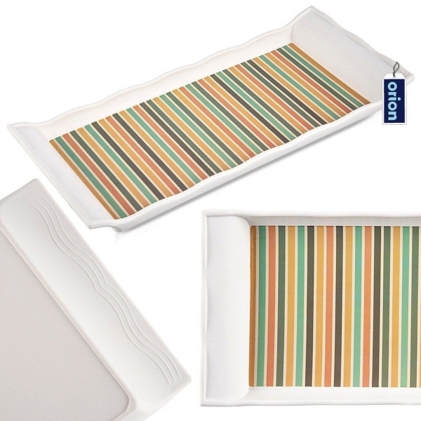 Тарілка-сервіровочна, ORION 153884, прямокутна теракотова 29.5×13 см для подачі закусок