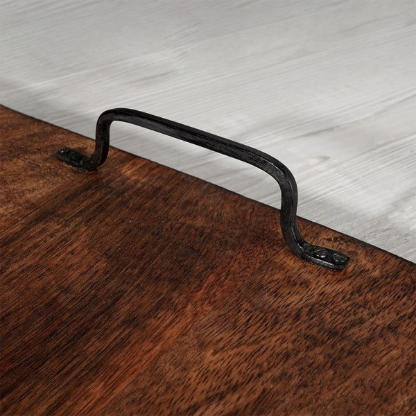 Таріль для подачі, VILDE 259024, дерев'яна тaca 56×29.6 см з ручками для закусок