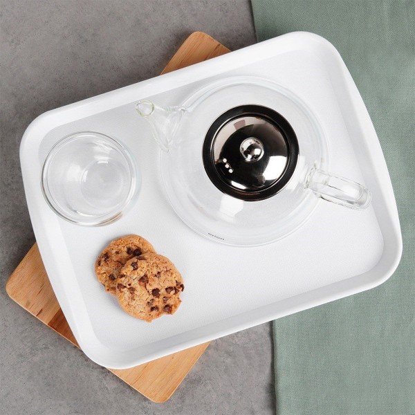 Тарілка-сервіровочна, ORION 153812, пластикова біла 35.5×27 см — для подачі закусок та страв