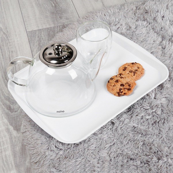 Тарілка-сервіровочна, ORION 153812, пластикова біла 35.5×27 см — для подачі закусок та страв